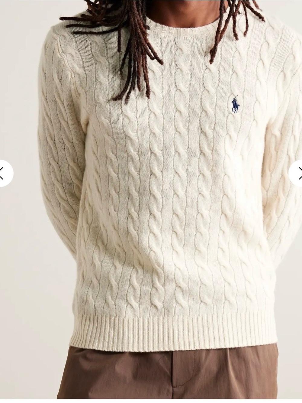 Polo Ralph Lauren Cable-Knit Wool and Cashmere-Blend Sweater